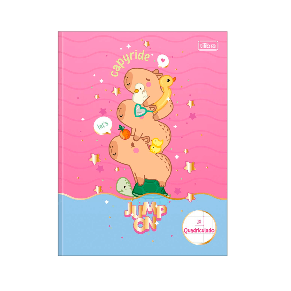 Caderno Pedagogico C.D. Brochura Quadriculado 1x1 Tilibra - Capyclub 2